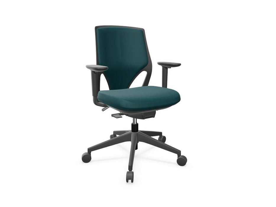 EFIT Upholstered Back Task Chair Task Chair Actiu Green Black 