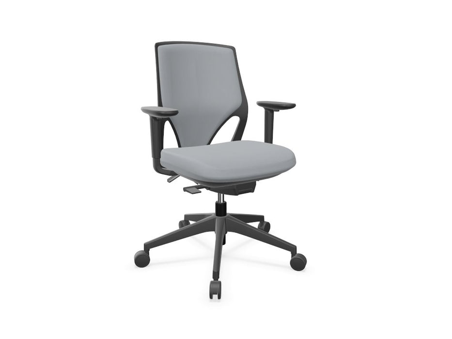 EFIT Upholstered Back Task Chair Task Chair Actiu Light Grey Black 