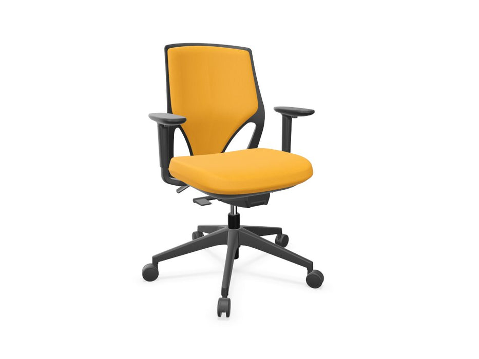 EFIT Upholstered Back Task Chair Task Chair Actiu Yellow Black 