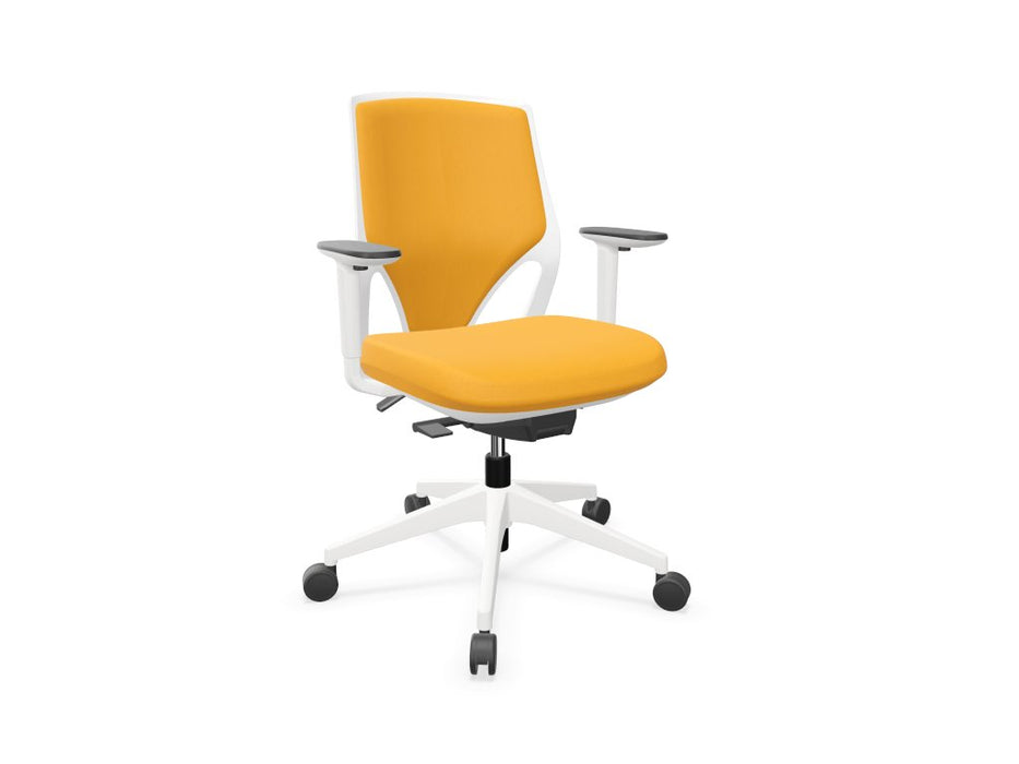 EFIT Upholstered Back Task Chair Task Chair Actiu Yellow White 