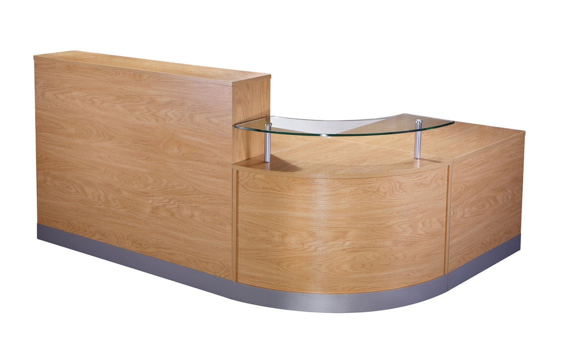 Elegant Reception Desk RECEPTION Office Interiors Wholesale Light Oak 
