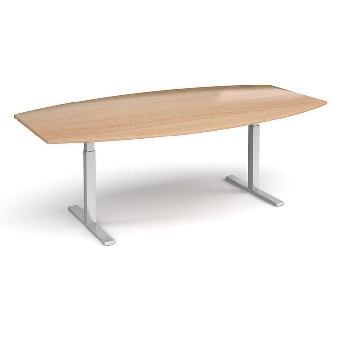 Elev8 Touch height adjustable radial boardroom table 2400mm x 800/1300mm Tables Dams 