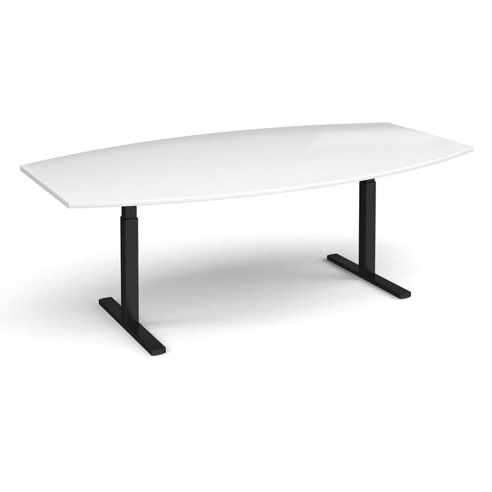 Elev8 Touch height adjustable radial boardroom table 2400mm x 800/1300mm Tables Dams 