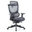 Elise black mesh back operator chair with headrest and black mesh seat Seating Dams 