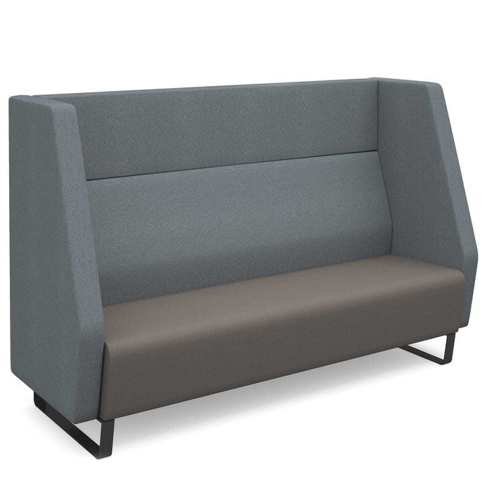 Encore² high back 3 seater sofa 1800mm wide with black sled frame Soft Seating Dams 