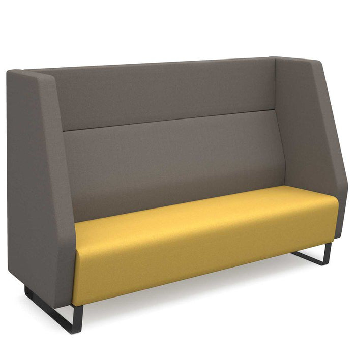 Encore² high back 3 seater sofa 1800mm wide with black sled frame Soft Seating Dams 