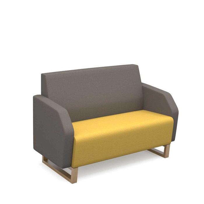 Encore² low back 2 seater sofa 1200mm wide with wooden sled frame Soft Seating Dams 