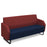 Encore² low back 3 seater sofa 1800mm wide with black sled frame Soft Seating Dams 