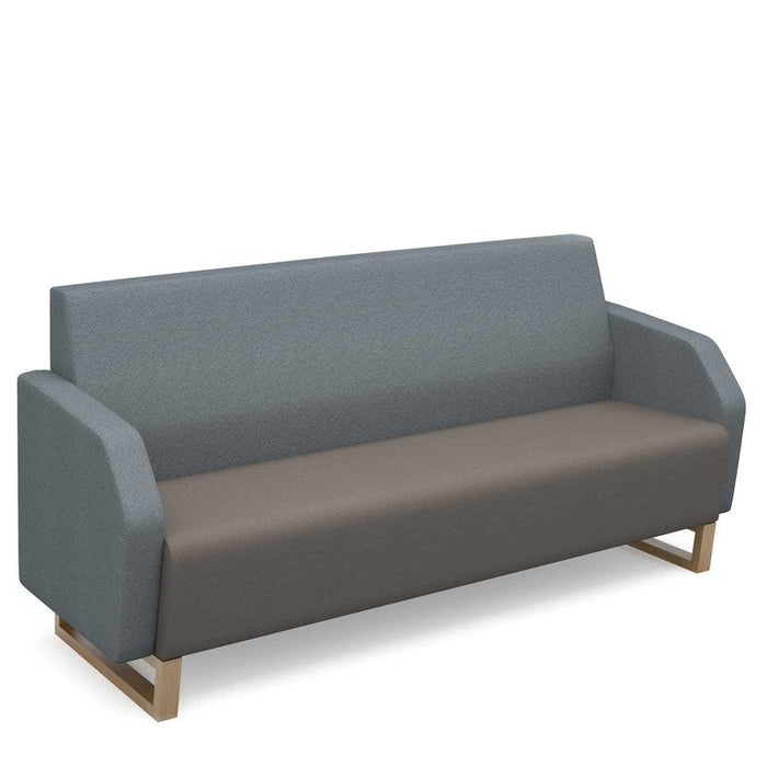 Encore² low back 3 seater sofa 1800mm wide with wooden sled frame Soft Seating Dams 