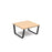 Encore² modular coffee table with black sled frame Tables Dams 