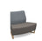 Encore² modular double seater convex low back sofa with no arms and wooden sled frame Soft Seating Dams 