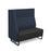 Encore² modular double seater high back sofa with right hand arm and black sled frame Soft Seating Dams 