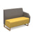 Encore² modular double seater low back sofa with left hand arm and wooden sled frame Soft Seating Dams 