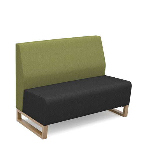 Encore² modular double seater low back sofa with no arms and wooden sled frame Soft Seating Dams 