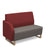 Encore² modular double seater low back sofa with right hand arm and wooden sled frame Soft Seating Dams 