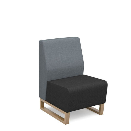 Encore² modular single seater low back sofa with no arms and wooden sled frame Soft Seating Dams 