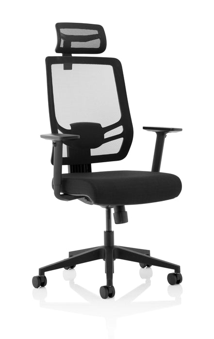 Ergo Twist Task and Operator Dynamic Office Solutions Mesh & Fabric With Headrest 