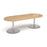 Eternal radial end boardroom table 2400mm x 1000mm Tables Dams 