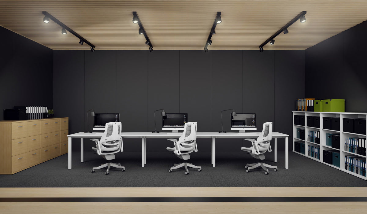 Evolve Plus Single Row Desk - 2 Person Desks Dynamic Office Solutions 