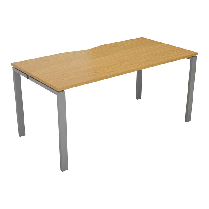 Express 1 person bench 1200mm x 800mm - Next Day Delivery BENCH TC Group Silver Oak 