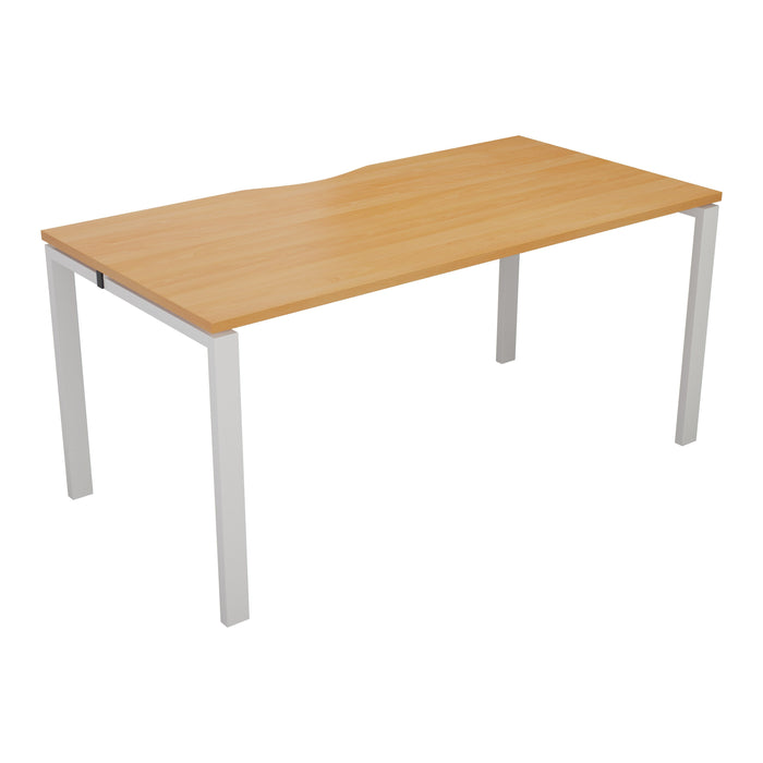 Express 1 person bench 1400mm x 800mm - Next Day Delivery BENCH TC Group White Beech 