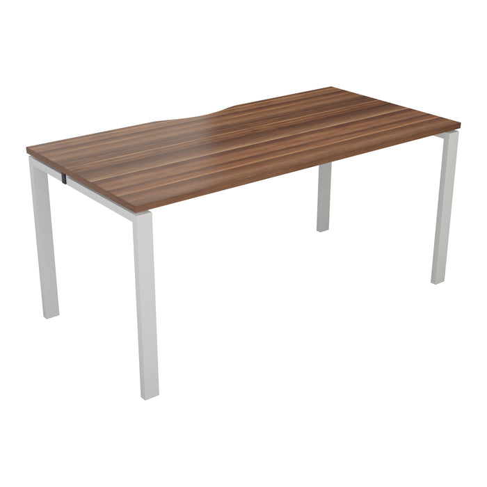 Express 1 person bench 1400mm x 800mm - Next Day Delivery BENCH TC Group White Walnut 
