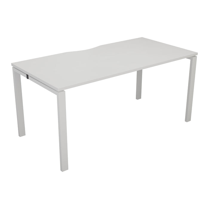Express 1 person bench 1400mm x 800mm - Next Day Delivery BENCH TC Group White White 