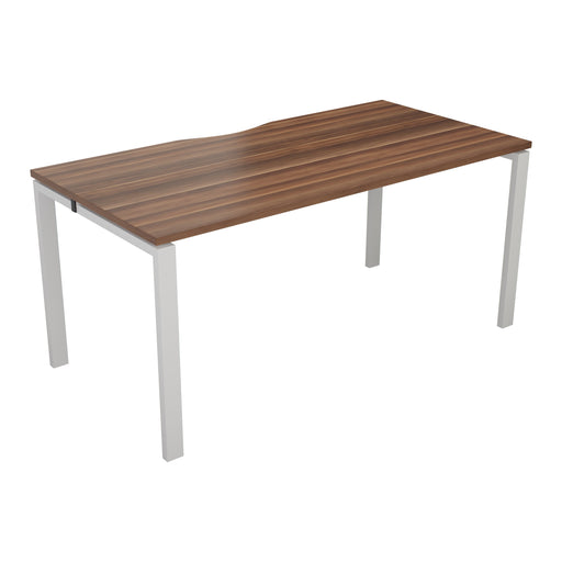 Express 1 person bench 1600mm x 800mm - Next Day Delivery BENCH TC Group White Walnut 