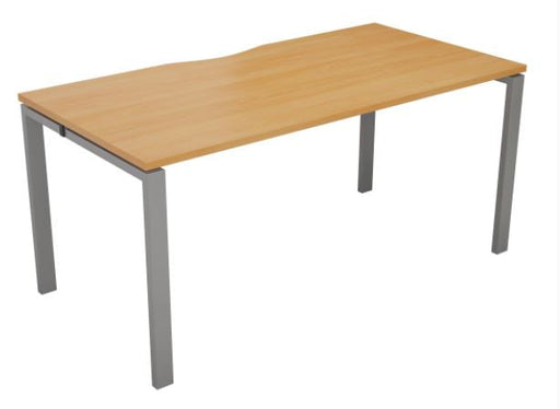 Express 1 Person Bench Beech 1200mm x 800mm - Next Day Delivery BENCH TC Group Silver Beech 