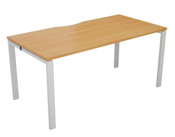 Express 1 Person Bench Beech 1200mm x 800mm - Next Day Delivery BENCH TC Group White Beech 