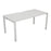 Express 1 person Office bench 1200mm x 800mm - White - Next Day Delivery BENCH TC Group White White 