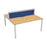 Express 2 person bench 1400mm x 1600mm - Next Day Delivery BENCH TC Group White Beech With Gap