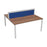Express 2 person bench 1400mm x 1600mm - Next Day Delivery BENCH TC Group White Walnut With Gap