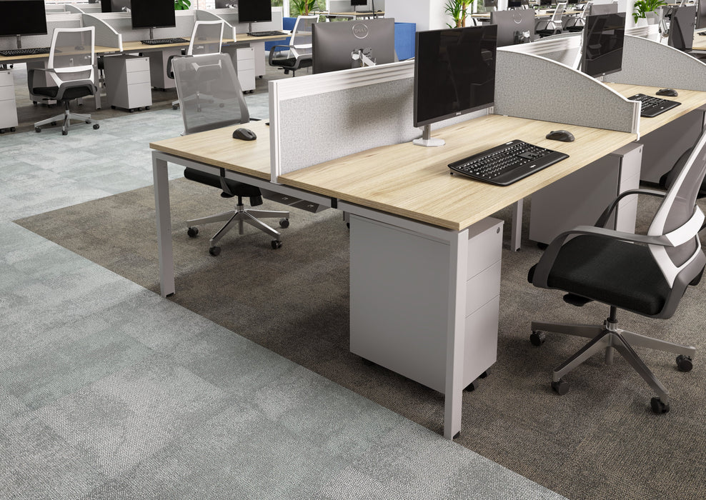 Express 2 person bench desk 1600mm x 1600mm - Next Day Delivery BENCH TC Group 