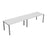 Express 2 Person Single White Bench Desk 2400mm x 800mm BENCH TC Group 
