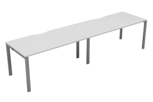 Express 2 Person Single White Bench Desk 2800mm x 800mm BENCH TC Group 