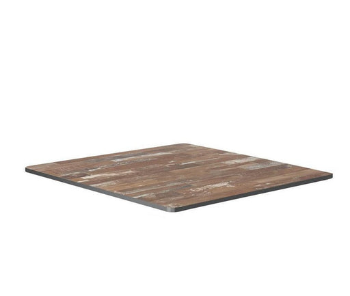 Extrema Square Table Top 69 x 69cm Café Furniture zaptrading Planked Vintage Wood Finish 