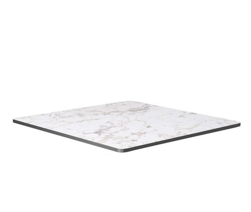 Extrema Square Table Top 69 x 69cm Café Furniture zaptrading White Carrara Marble 