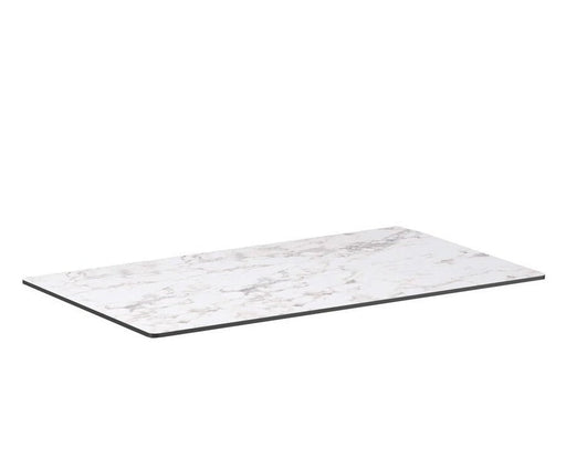 Extrema Table Top 119 x 69cm Café Furniture zaptrading White Carrara Marble 