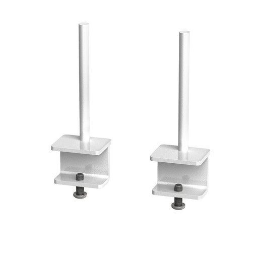 Fabric screen brackets for single desks or runs of Adapt and Fuze single desks (pair) - white Screens Dams 