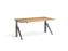 Five Raw Steel Height Adjustable Desk Desking Lavoro Raw Steel 1200 x 700mm Beech