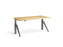 Five Raw Steel Height Adjustable Desk Desking Lavoro Raw Steel 1200 x 700mm Oak