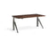 Five Raw Steel Height Adjustable Desk Desking Lavoro Raw Steel 1200 x 700mm Walnut