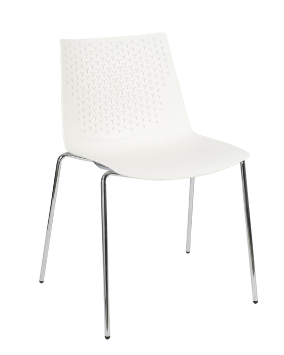 Flex 4 Leg Side Chair BREAKOUT Global Chair White 
