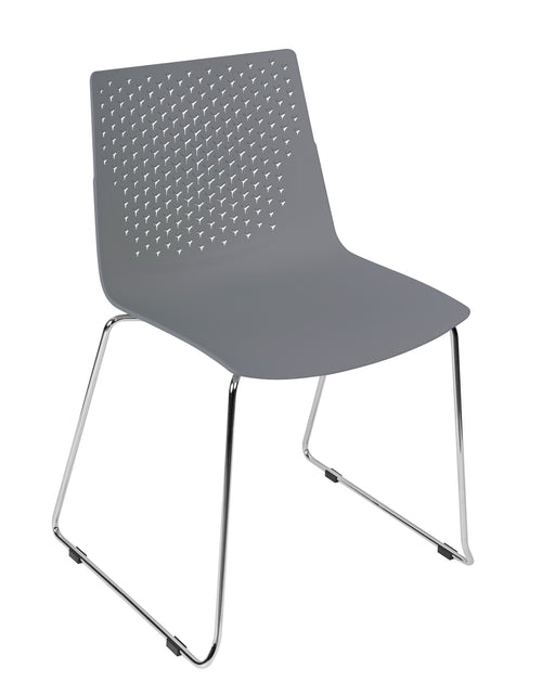 Flex Skid Base Side Chair BREAKOUT Global Chair Grey 