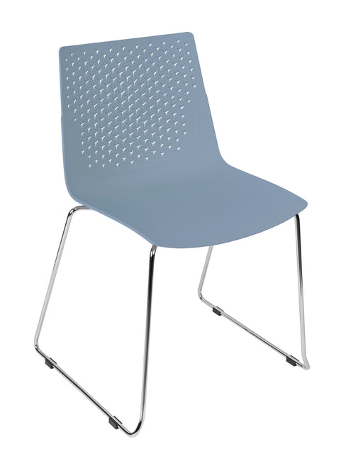 Flex Skid Base Side Chair BREAKOUT Global Chair Pastel Blue 