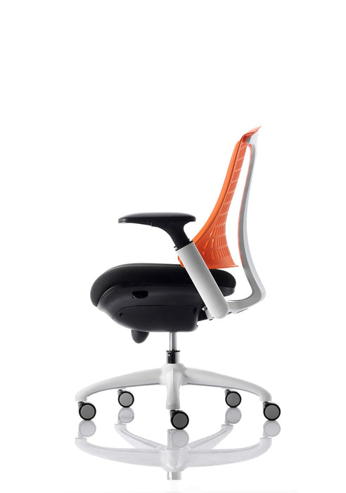 Flex Task Operator Chair White Frame Clearance Dynamic Office Solutions 