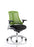 Flex Task Operator Chair White Frame Clearance Dynamic Office Solutions Green Black None
