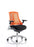 Flex Task Operator Chair White Frame Clearance Dynamic Office Solutions Orange Black None