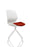 Florence Spindle Chair Visitor Dynamic Office Solutions Bespoke Ginseng Chilli 